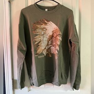 Native American Chief Head-dress sweater/crewneck